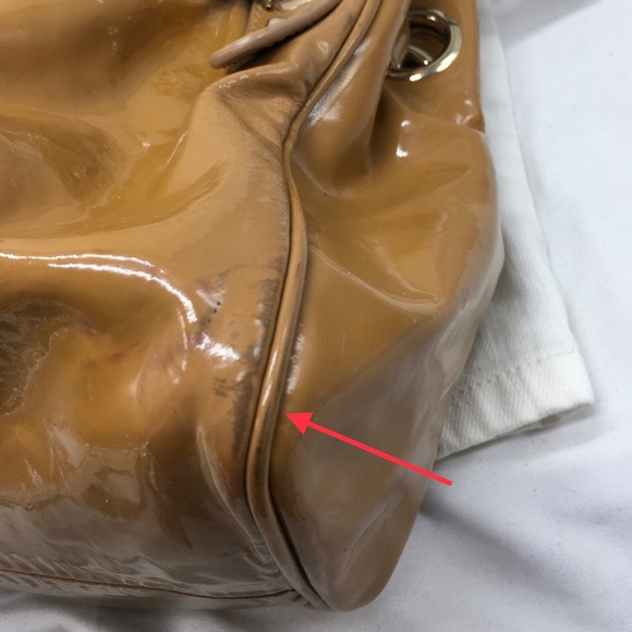 Jimmy Choo Patent Leather Hobo Shoulder Handbag ✅Offers Welcome - Picture 5 of 16